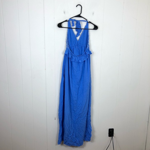 Regalinas Flower Crochet Halter Maxi Dress Sz XS - Picture 10 of 14